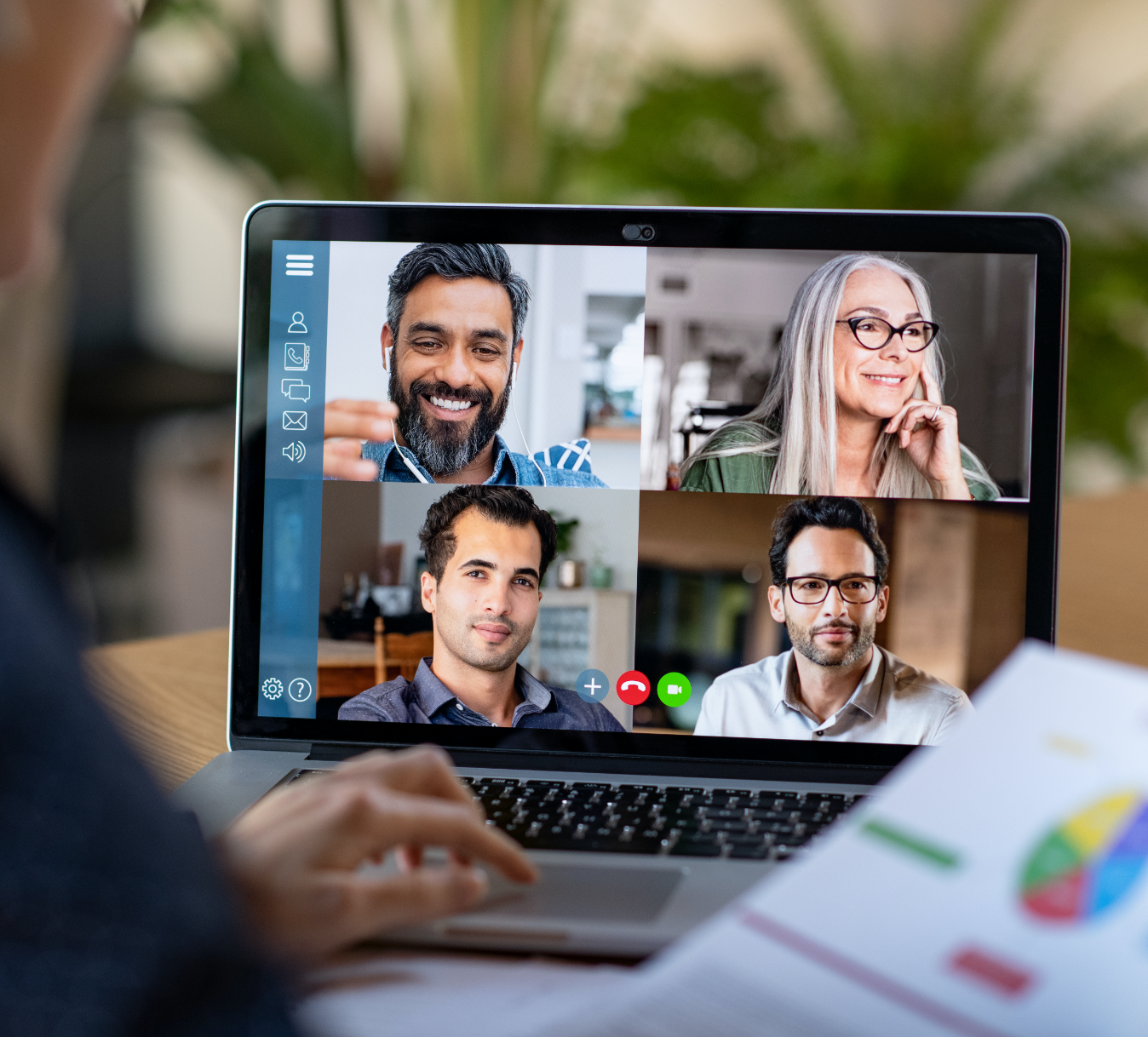 people in video conference