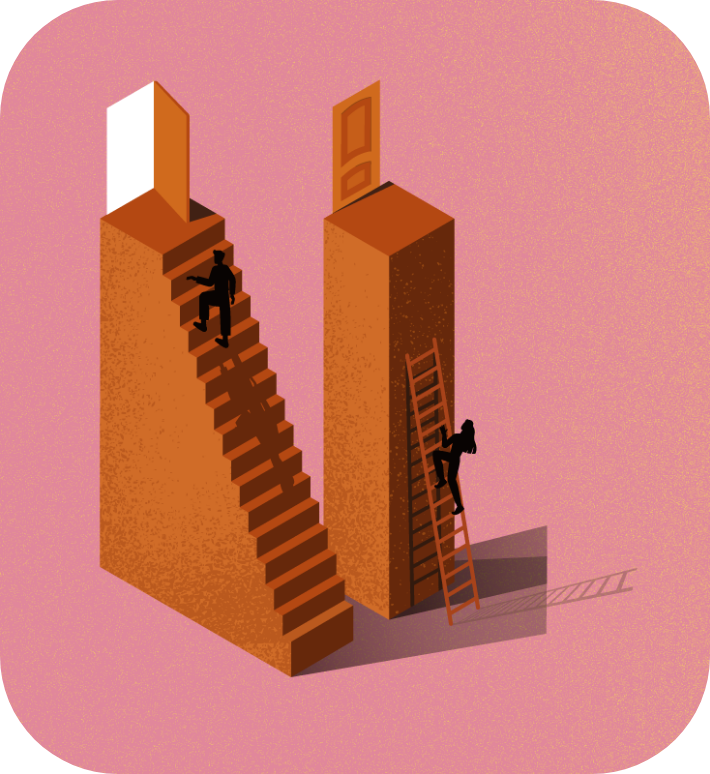 balance scale tilted right